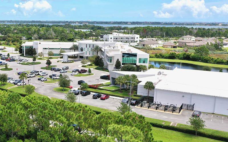 Satcom Direct Melbourne Campus looking east.