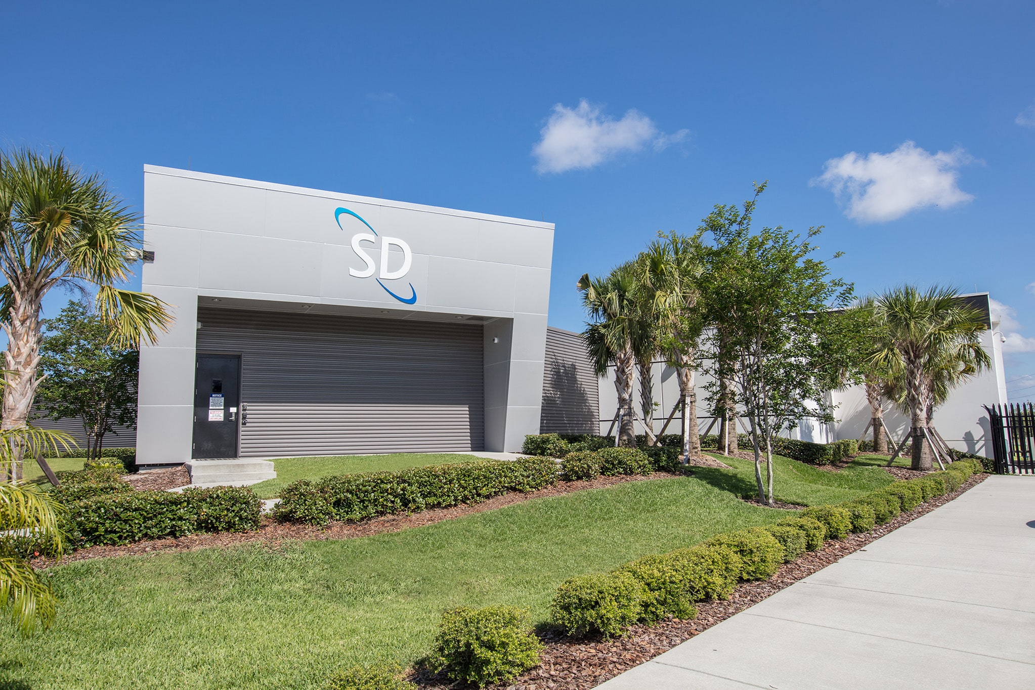 SD Data Center facility front view.